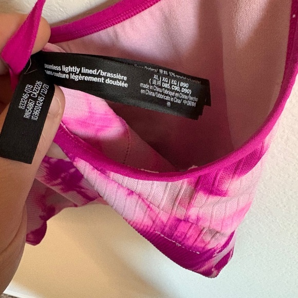 Victoria’s Secret PINK Tie-Dye Lightly-Lined Scoop Neck Sports Crop - Size XL - Picture 11 of 11